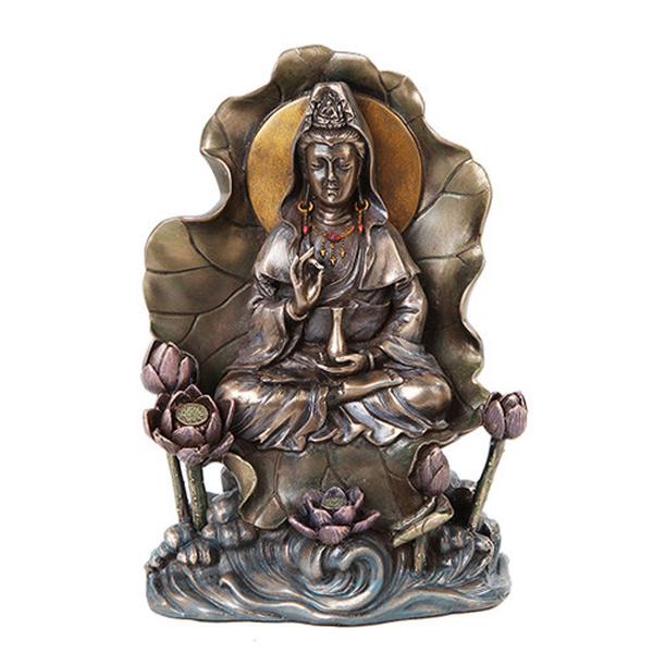 Quan Yin Lotus Statue