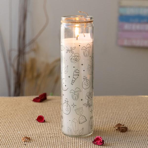Mystical Tall Candle - White Sage