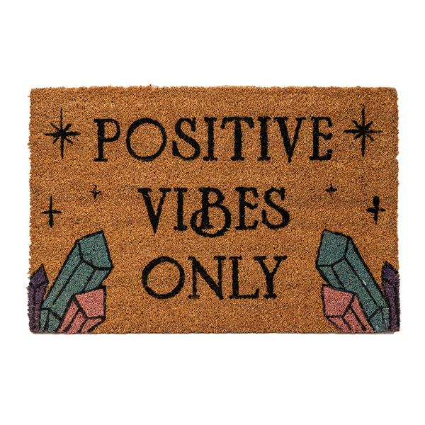 Positive Vibes Only Door Mat