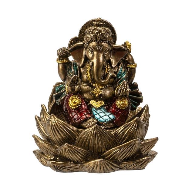 Ganesh on Lotus Statue