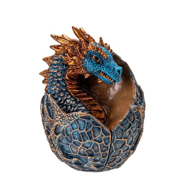 Blue Dragon Hatchling Statue