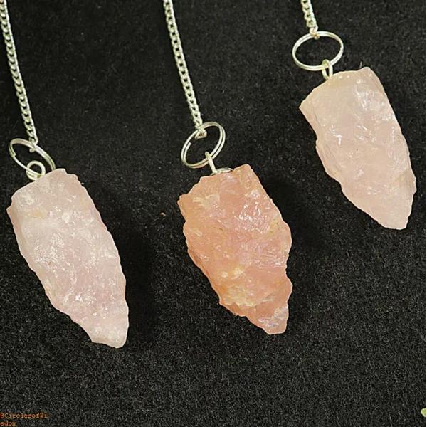 Rose Quartz Natural Pendulum