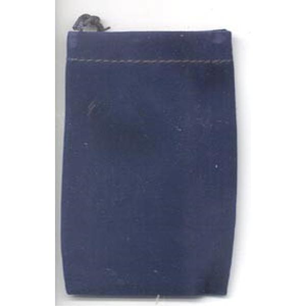 Blue Velveteen Bag 2x2.5