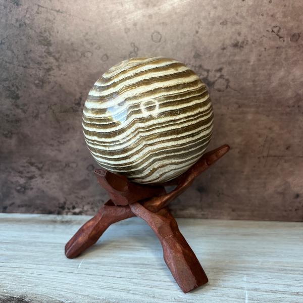 Aragonite Sphere Hand Polished