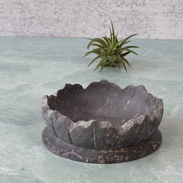 Lotus Carved Natural Stone Burner