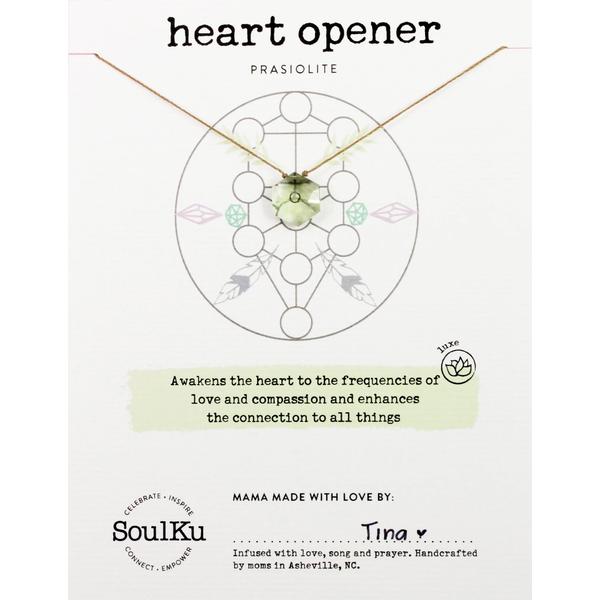 Prasiolite Sacred Geometry Necklace for Heart Opener