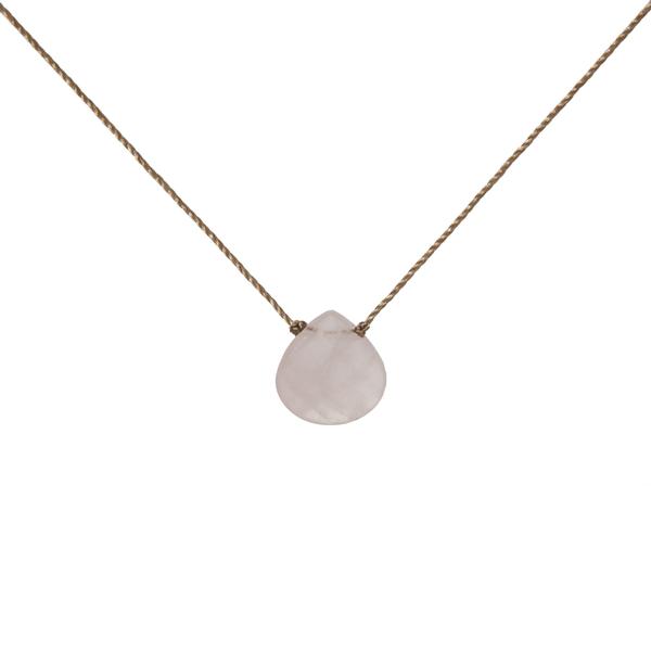 Rose Quartz Soul-Full of Light Necklace for Survivors