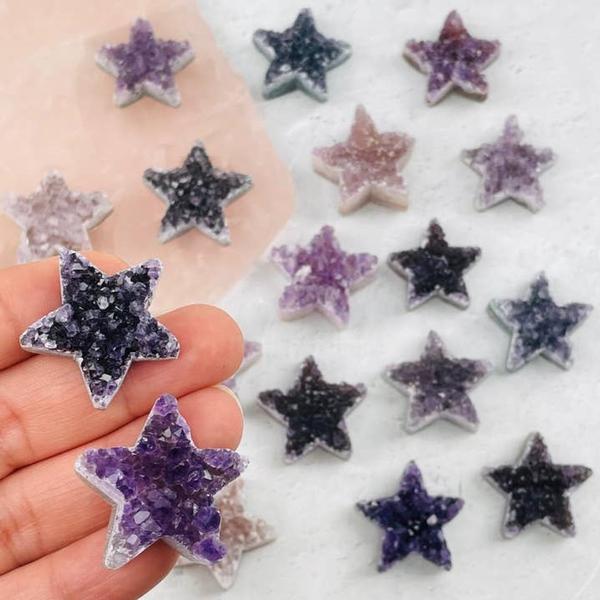 Amethyst Druzy Star