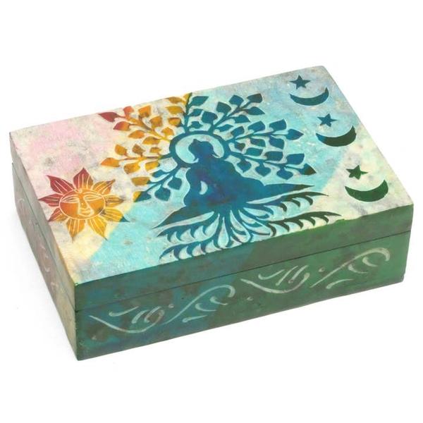 Multicolor Soapstone Buddha Box