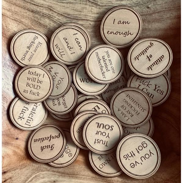 Sweary Tokens of Affirmation