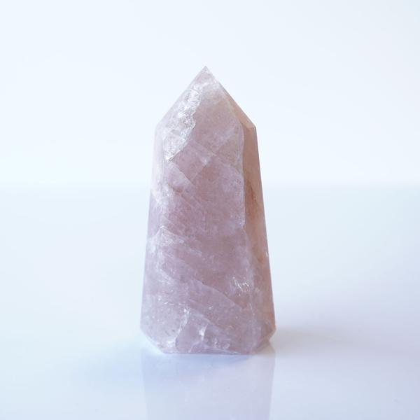Pink Amphibole Quartz Tower