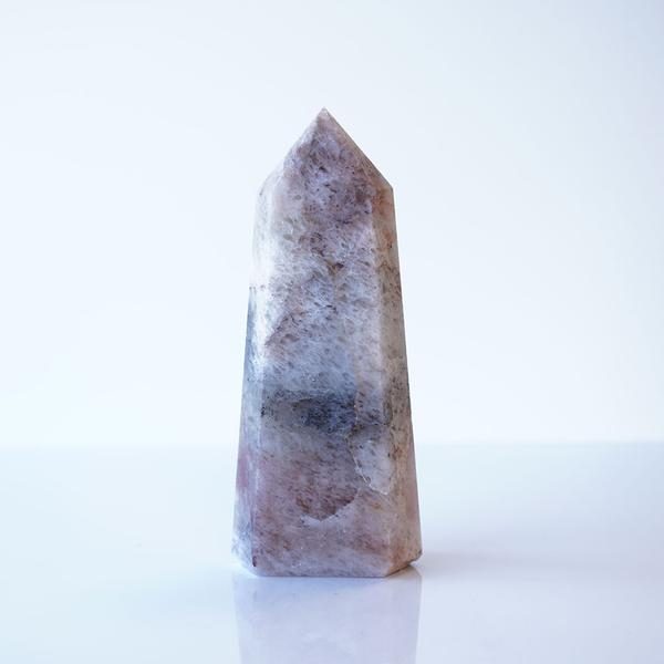 Pink Amphibole Quartz Tower