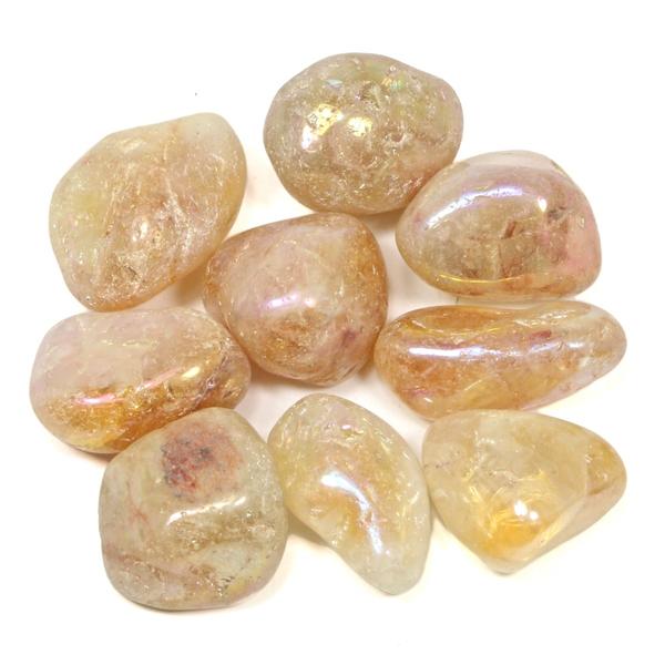 Tumbled Aura Citrine