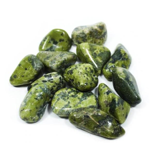 Tumbled Green Spotted Serpentine