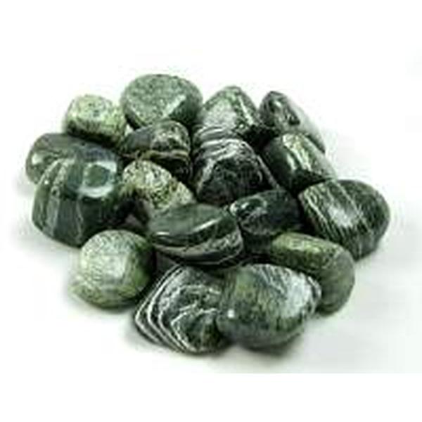 Tumbled Green Zebra Jasper