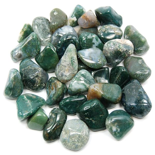 Tumbled Moss Agate