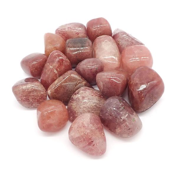 Tumbled Strawberry Quartz