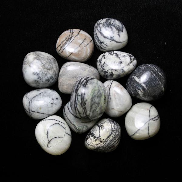 Tumbled Spider Web Jasper