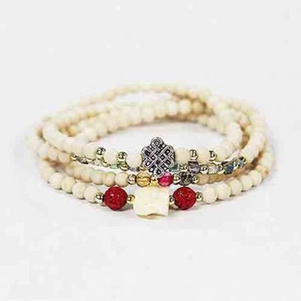 White Elephant 4-Wrap - Ivory