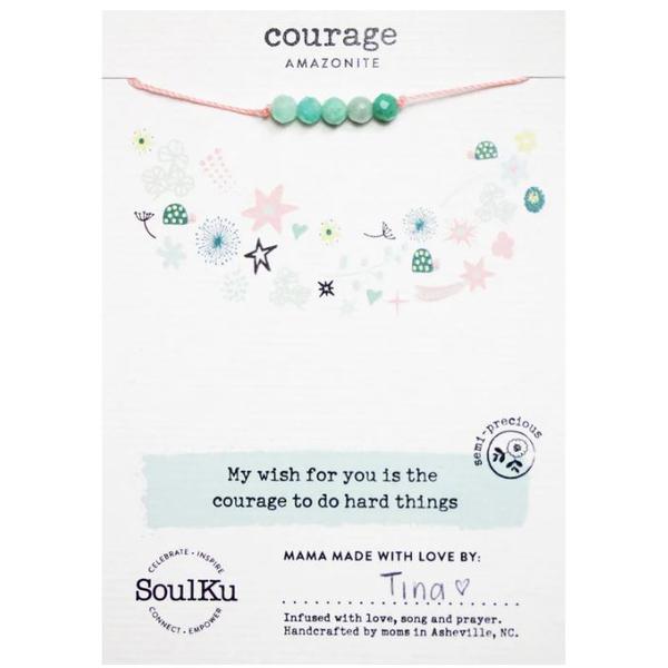 Little Wishes Necklace: Amazonite for Courage