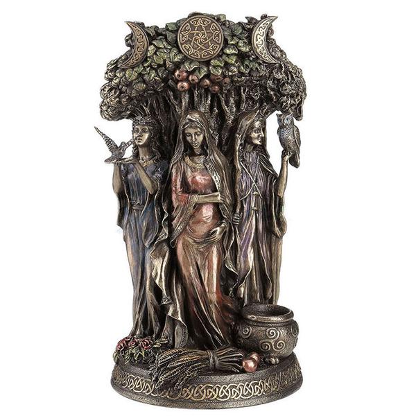 Maiden, Mother & Crone Triple Goddess Celtic Statue