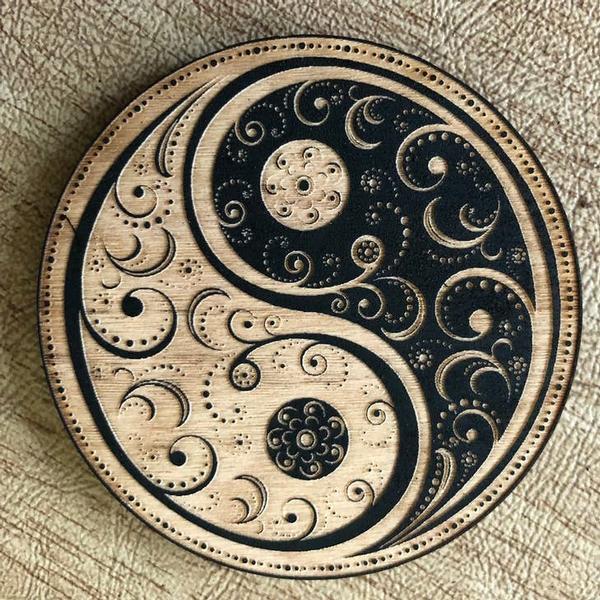 Yin Yang Mandala Magnet