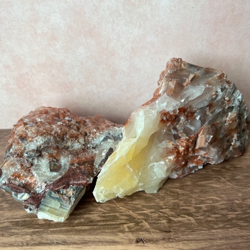 Green and Red Calcite